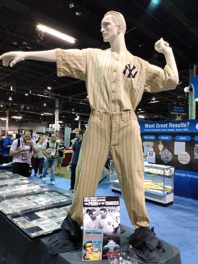 Gary Cooper's game-used New York Yankees jersey from his role as Lou Gehrig in The Pride of the Yankees.