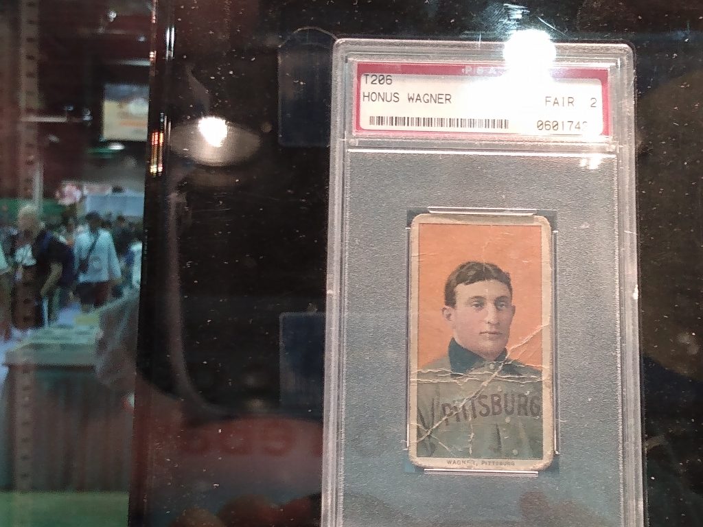 A Honus Wagner T206 card.